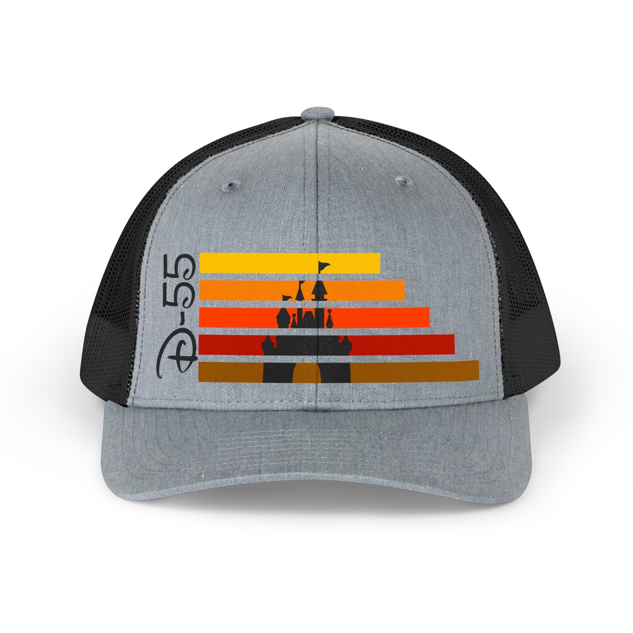 Retro Castle Trucker Hat — Vintage Sunset SoCal Park Style