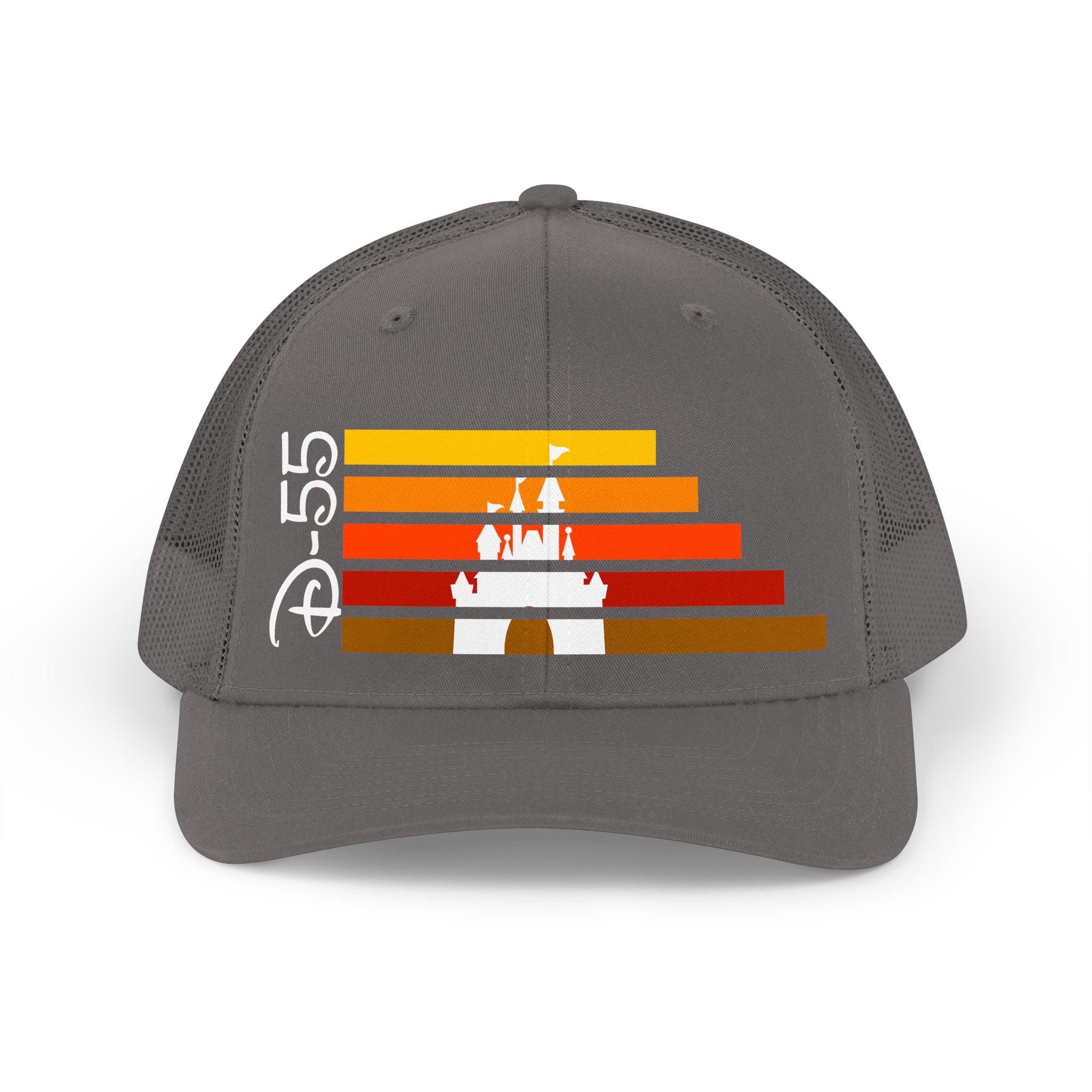 Retro Castle Trucker Hat — Vintage Sunset SoCal Park Style