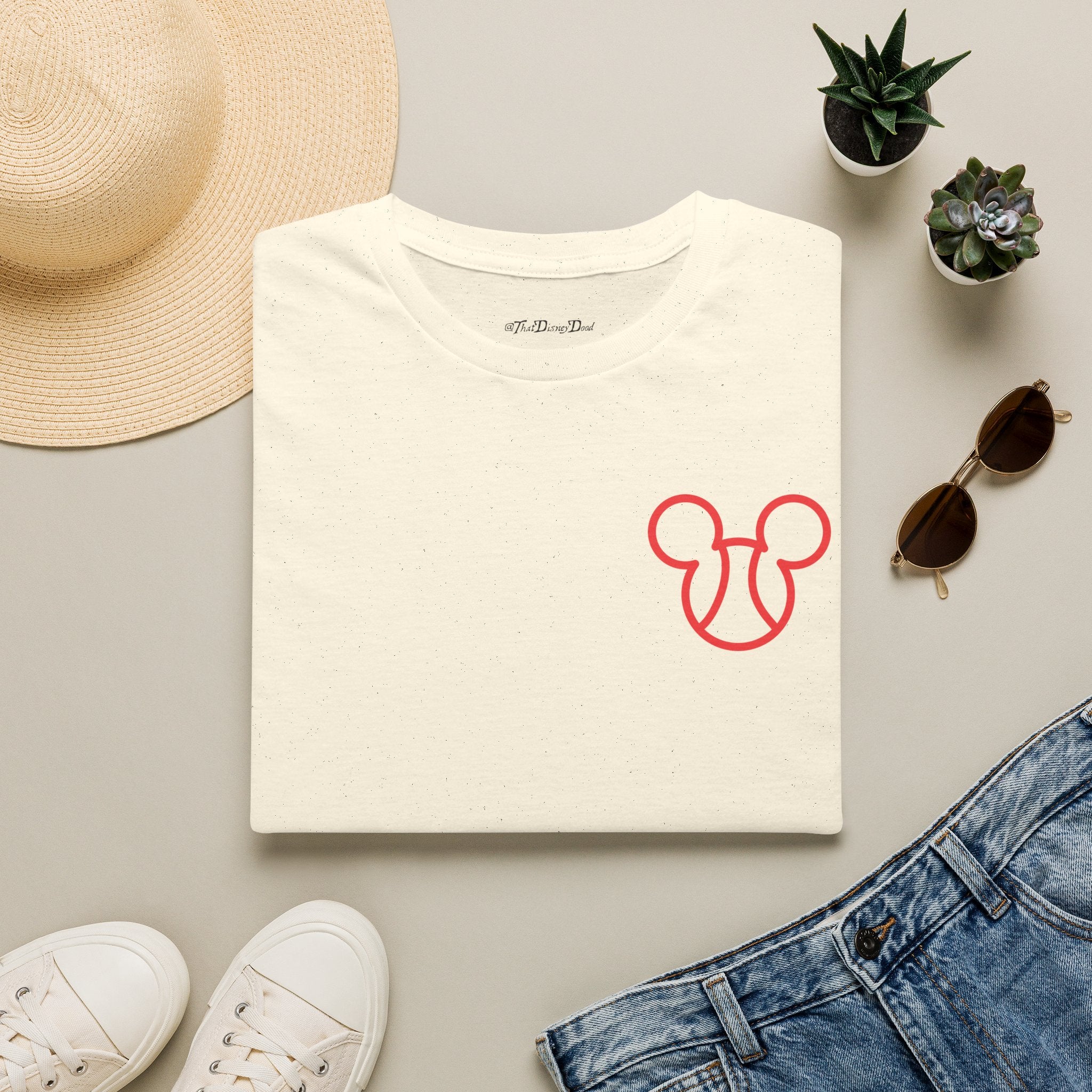 HomerunLand T-Shirt — Cute Red Mouse Ear Tee