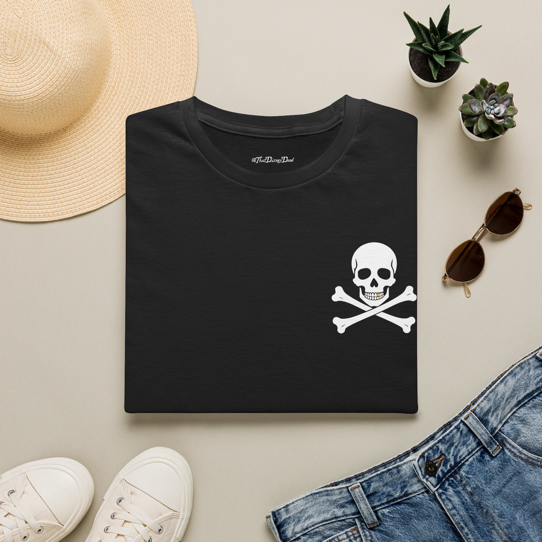 Dead Men at the Helm Black T‑Shirt — Minimal Everyday Tee