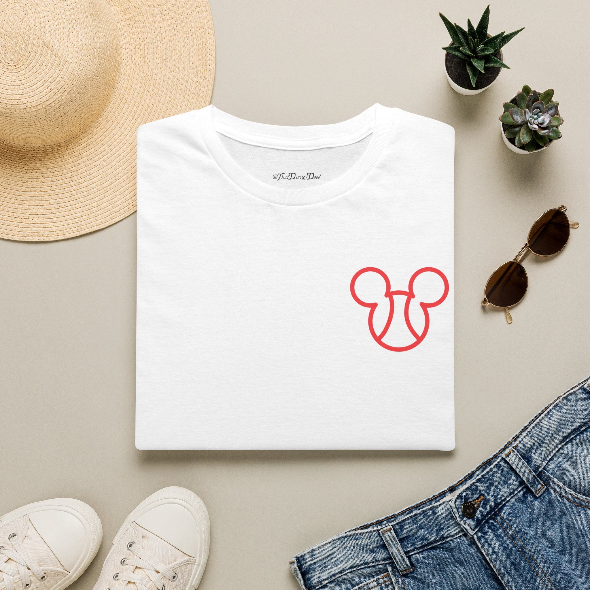 HomerunLand T-Shirt — Cute Red Mouse Ear Tee