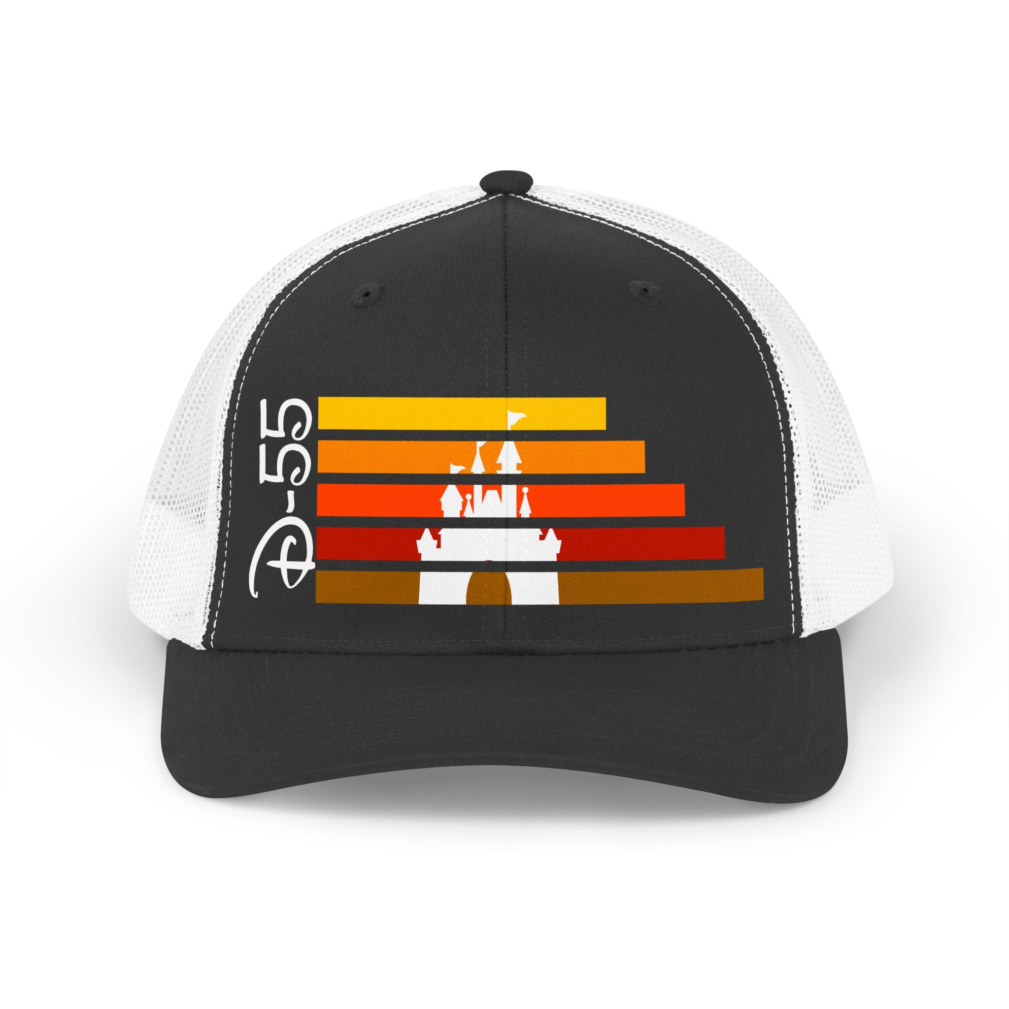 Retro Castle Trucker Hat — Vintage Sunset SoCal Park Style