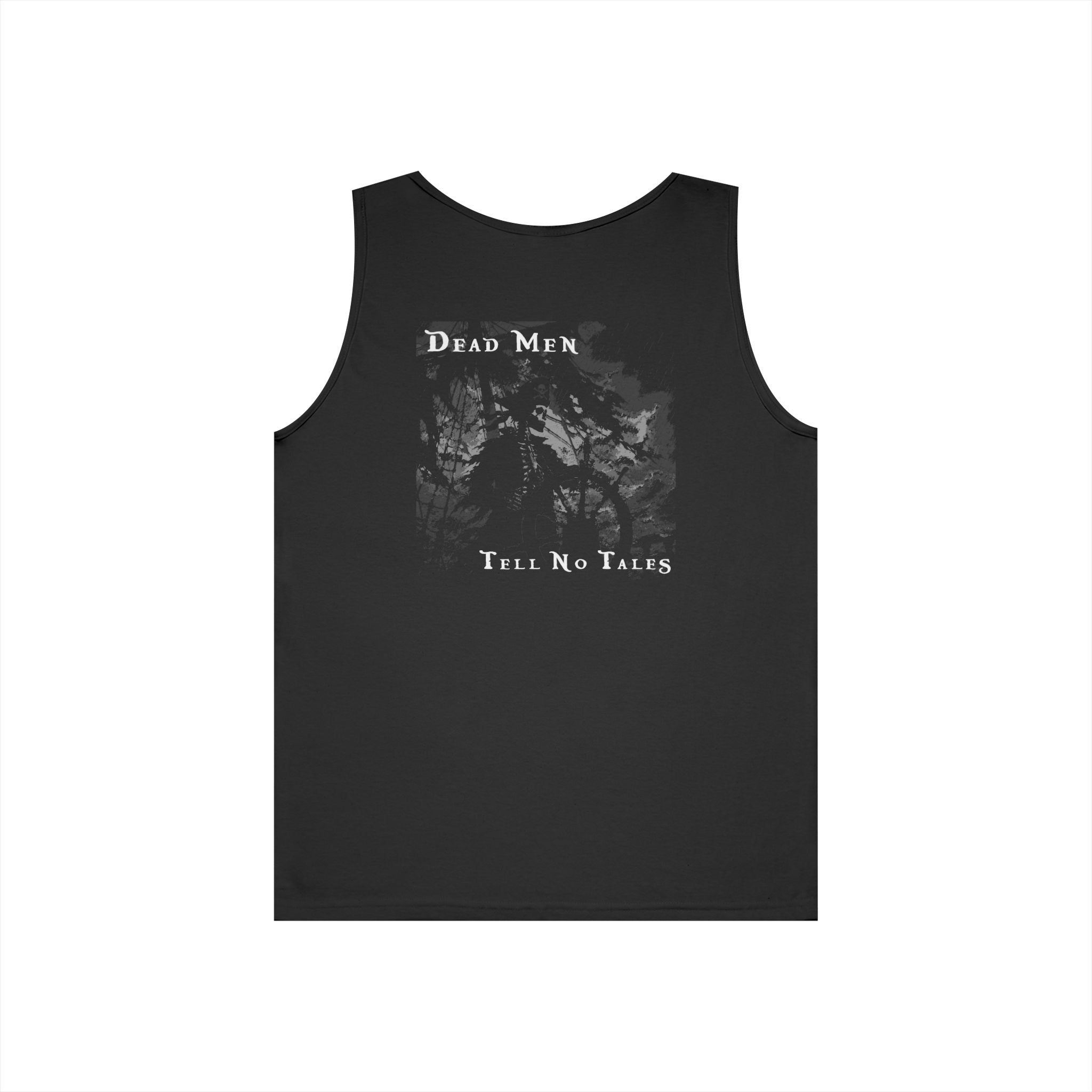 "Dead Men at the Helm" Pirate Skeleton Tank Top - Skull & Crossed Cutlasses